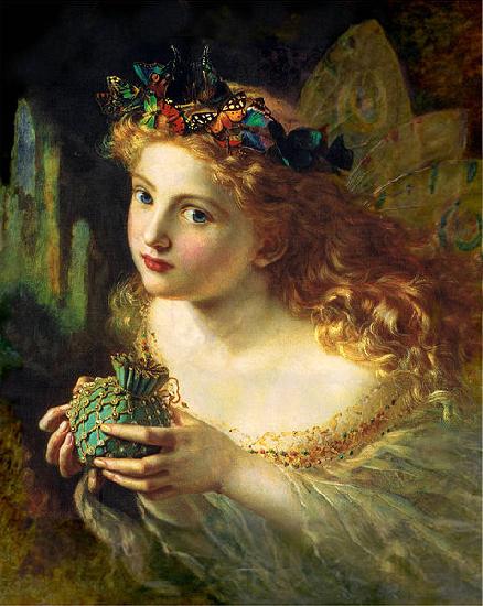 Sophie Gengembre Anderson Take the Fair Face of Woman, and Gently Suspending, With Butterflies, Flowers, and Jewels Attending, Thus Your Fairy is Made of Most Beautiful Things Germany oil painting art